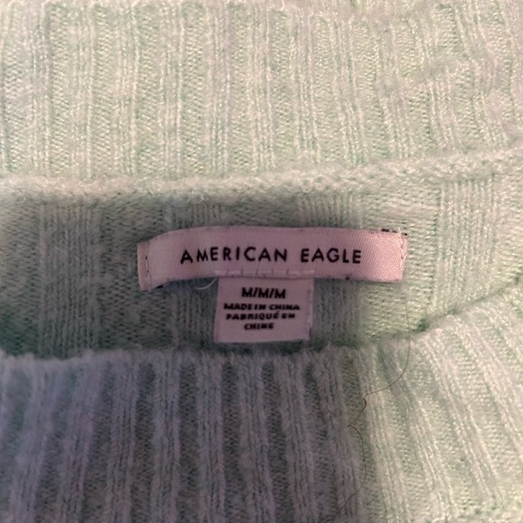 American Eagle cropped soft sweater green size medium - Picture 3 of 3